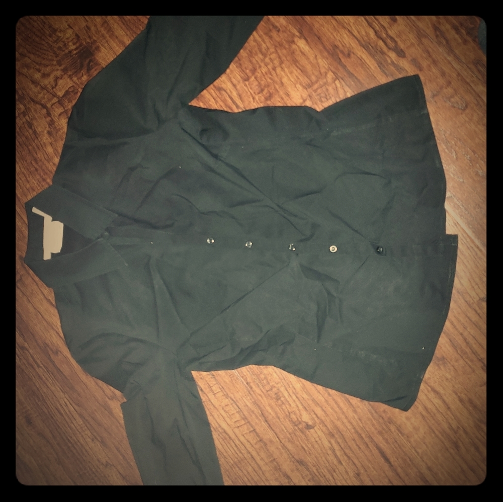 Black button up shirt